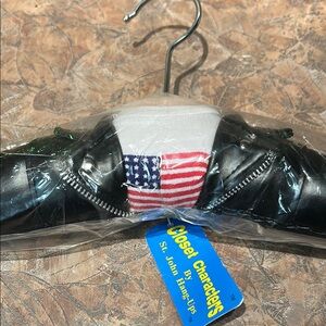 Biker Jacket and USA Flag Tshirt Character Hanger